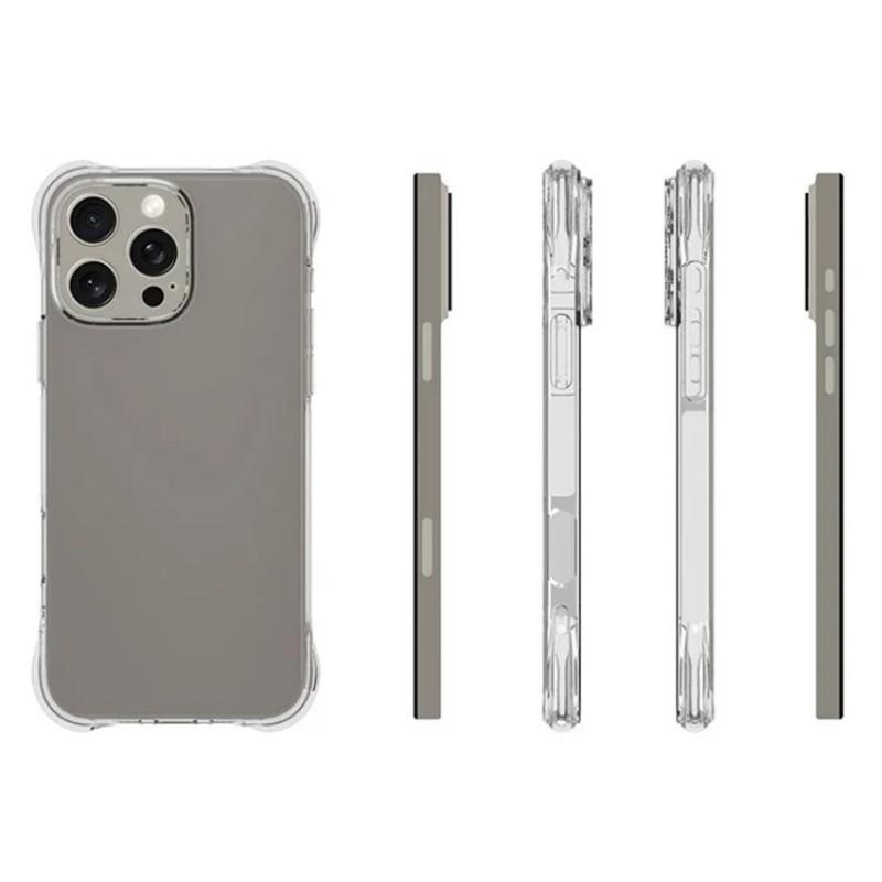 For iPhone 16 Pro Max Clear TPU Case WANLONFENG TM Series 2.0mm Phone Back Cover