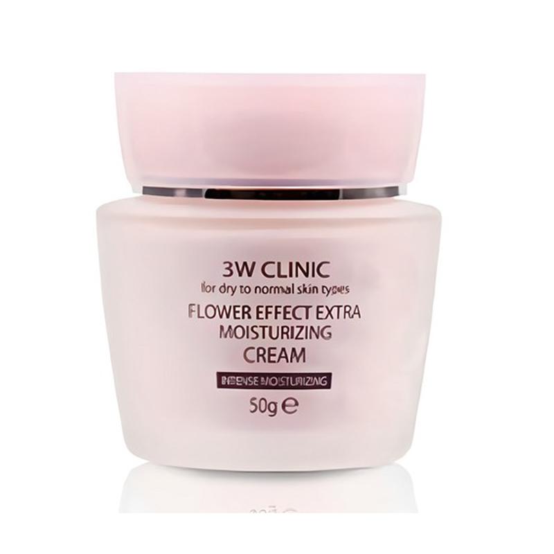 3W Clinic Крем Extra Увлажняющий с Цветочным Эффектом – 50 г