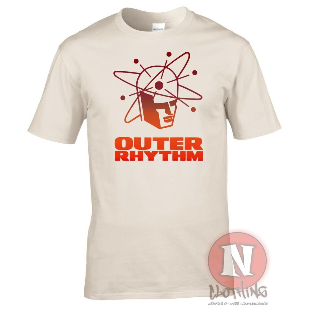 Outer Rhythm T-shirt DJ Club Techno Dance Music Old School House Record Label