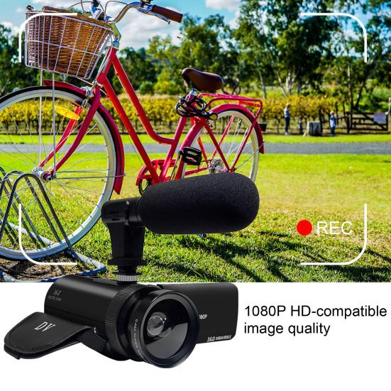 Video Camera Electronic Anti-shake HD-compatible 2.4 Inch Screen US/UK/AU/EU Plug 16 Million Pixels Digital Recording Camcorder for Home