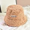 Autumn and Winter Women Warm Fisherman Cap Embroidered Letters Outdoor Windproof Fashion Caps