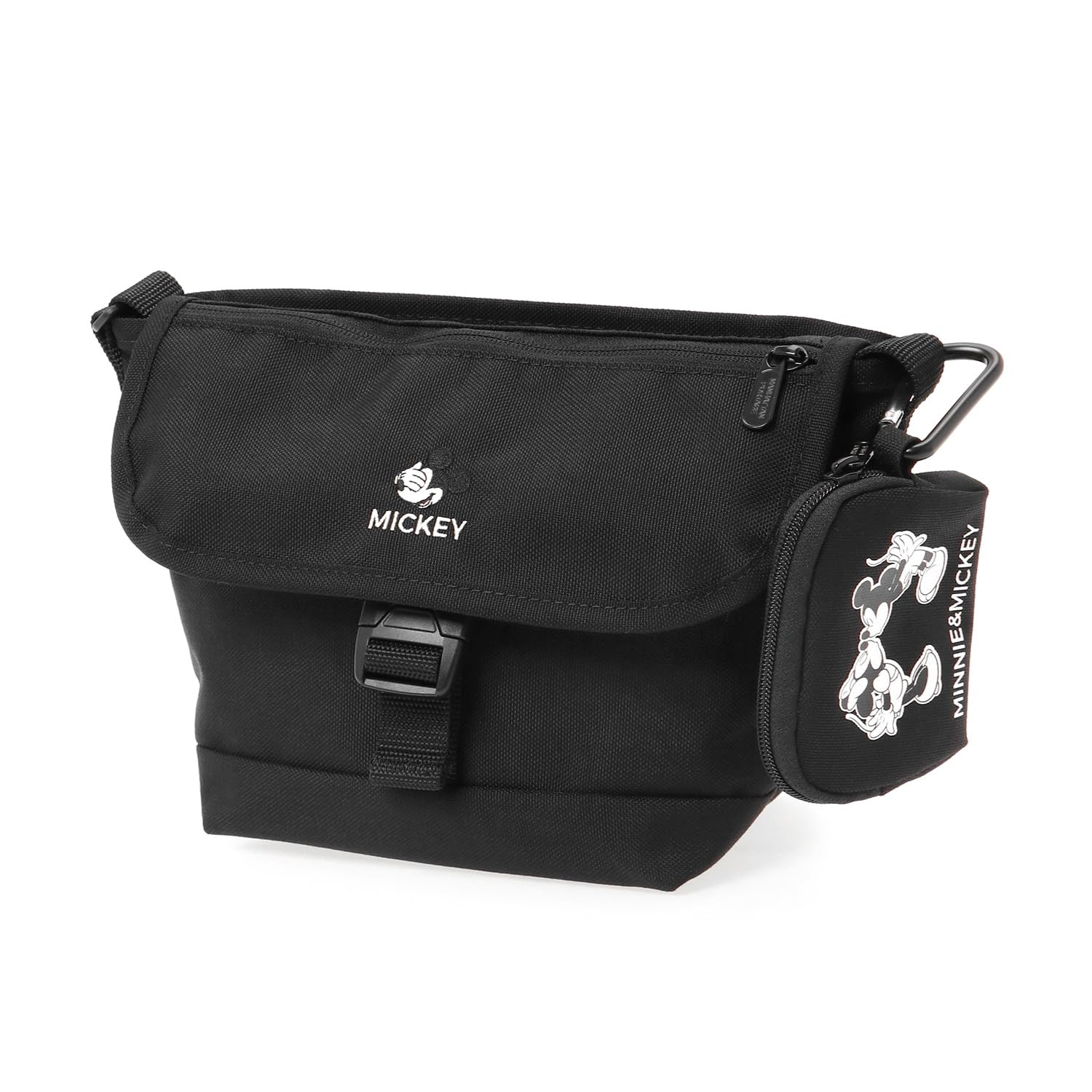 

Genuine Messenger Bag MP1603FZPMIC24 Nylon Messenger Bag Flap Zipper Pocket 24 Mickey Black [Manhattan Portage] [Official] / чорний