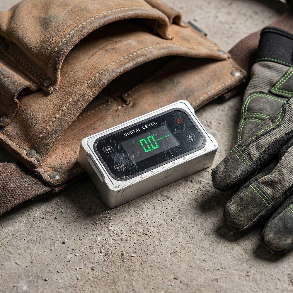 Digital Display Level Angle Gauge With Magnetic Base Angle Finder Inclinometer Box  Woodworking