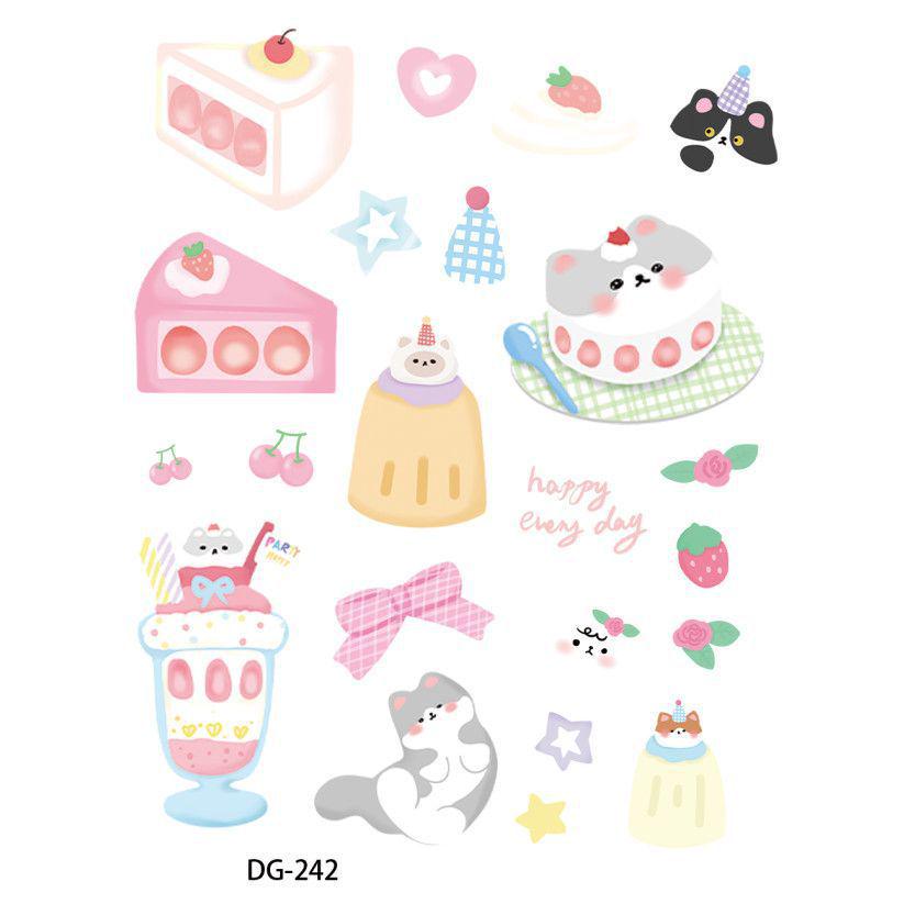 

Cross-Border Dessert Jelly Stickers: Cat Cake, DIY Water Cup, Phone & Tablet Planner Styles