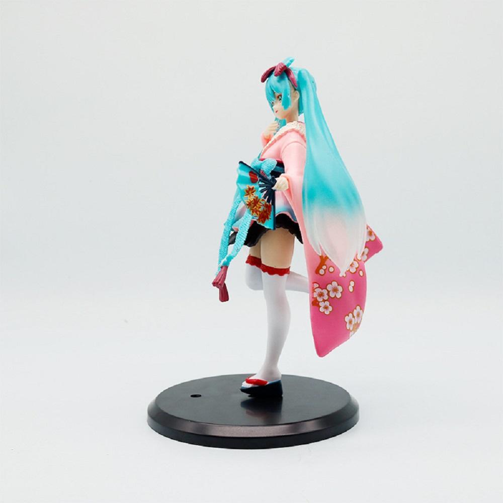 Hatsune Miku Anime Figure Kimono Hatsune Miku Action Figures Kawaii Girl Figurine PVC Collection Model Toys