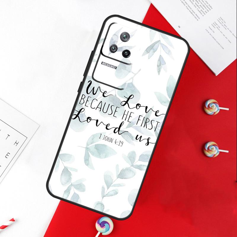 Bible Quotes Jesus God Cover For Xiaomi 14 Ultra 15 13 11T 12T 13T 14T Pro POCO X7 Pro X3 X5 X6 M6 F5 F6 Pro Case