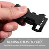 5Pcs Black Thickened 2Mm Reinforced Medical Clamp Webbing Buckles Quick Release Buckle Safety Buckle Garment Rivets Sewing