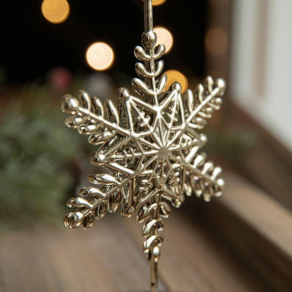 Decorative Snowflake Tree Candle Holder Elk Christmas Candlestick Candle Stand Centerpiece Decor