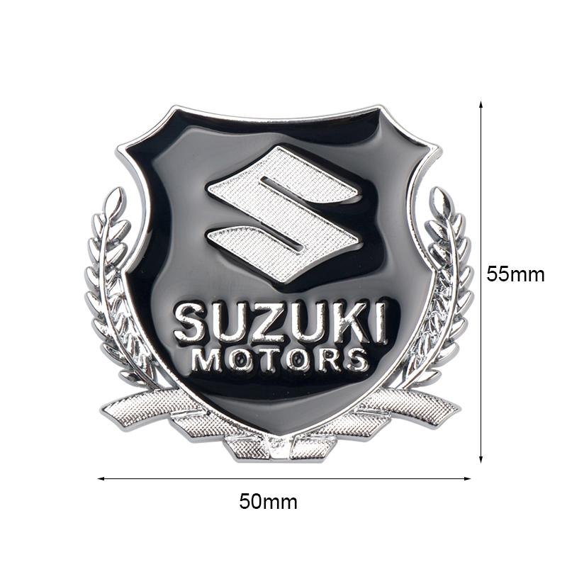1/2pcs 3D Car Badge Metal Sticker Window Trunk Emblem Decoration Decal For Suzuki Ignis Swift Jimny Grand Vitara SX4 Accessories