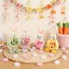 Easter Bunny Decoration Easter Rabbit With Flower Hanging Pendant Holiday Spring Party Home Garden Decorations Ornaments Gifts