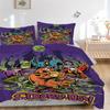 Set de așternut cu Scooby-Doo 3 bucăți: Perfect pentru dormitor sau camera de oaspeți. Moale și Confortabil, Fără Miez Inclus yy251031009