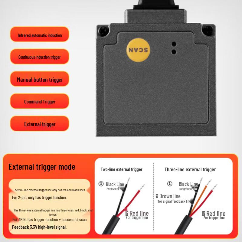 MINDEO ES4650-SR Fixed-Mount Barcode Scanner Module