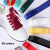 2 pairs of double-sided polyester fiber silk candy colored shoelaces with a width of 2cm satin shoelaces