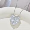 Love Necklace Women'S High Sense Of Simplicity Ol Temperament Heart-Shaped Diamond Pendant Clavicle Chain