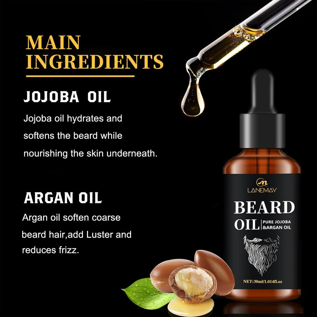 BEARD OIL- Nourish & Strengthen Beard-Enhances Styling And Reduce Firzz-For All Beard Types