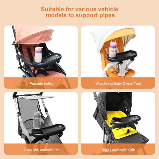 Baby Stroller Plate Multifunctional Holder Enjoy Hands-Free Entertainment for Snacks Drinks And Phone