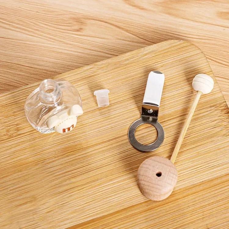 1PCS Car Perfume Bottle Hanging Glass Pendant Lasting Fragrance Auto Ornament Essential Oils Diffuser Car Interior Decoration