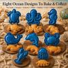 Sea Life Ocean Filled Pie Press Collection Party Pastry Baking Molds  Home Kitchen Baking