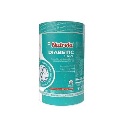 Nutrela Diabetic Protein Powder For Adults 400 Gm | Low GI, Herbal Blend, Balanced Nutrition, Vanilla Flavour, Pack of 1