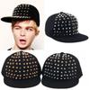 New Vintage Hip Hop Y2K Baseball Cap Sliver Rivet Duck Tongue Driver Caps Punk Ghotic Street Dance Flat Edge Skull Baseball Caps
