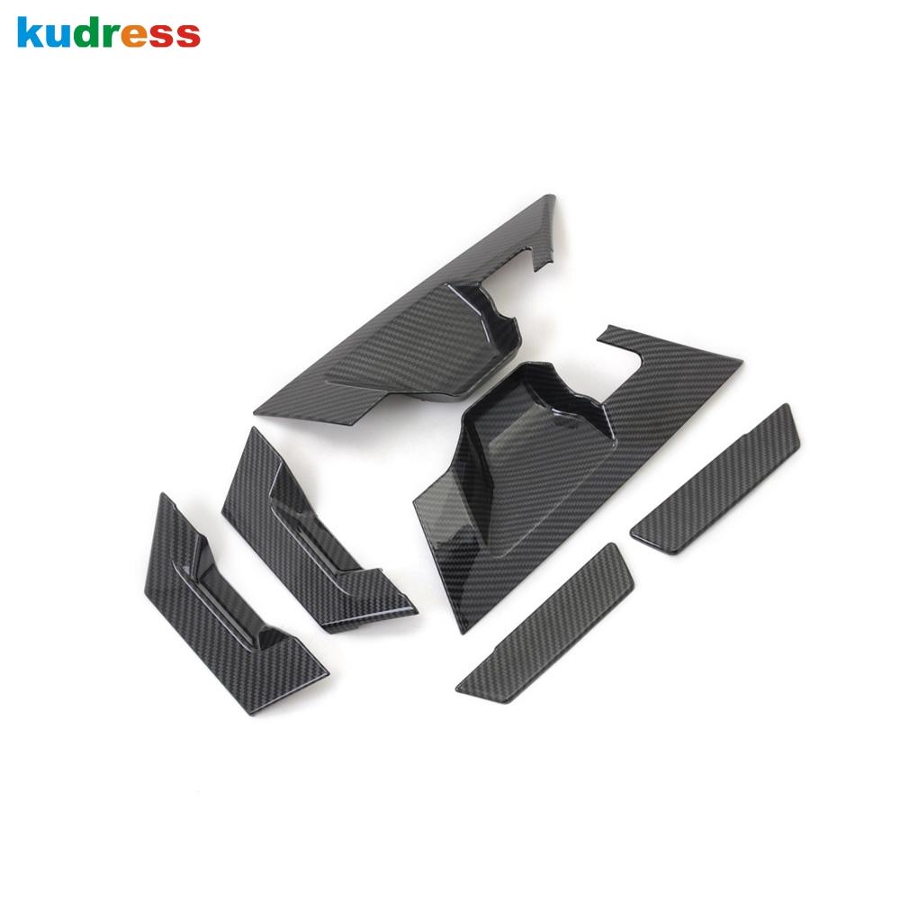

Rear Door Handle Cover For Toyota C-HR CHR 2016- Carbon Fiber Door Handles Bowl Covers Trim Car Accessories Carbon Fiber