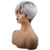 New Gradient Silver Grey Women's Short Hair Wig