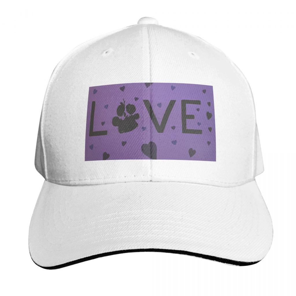 I Love My Dog Baseball Cap Six Panel Structured Crown Sun Protection Upf 50 Breathable Mesh Back