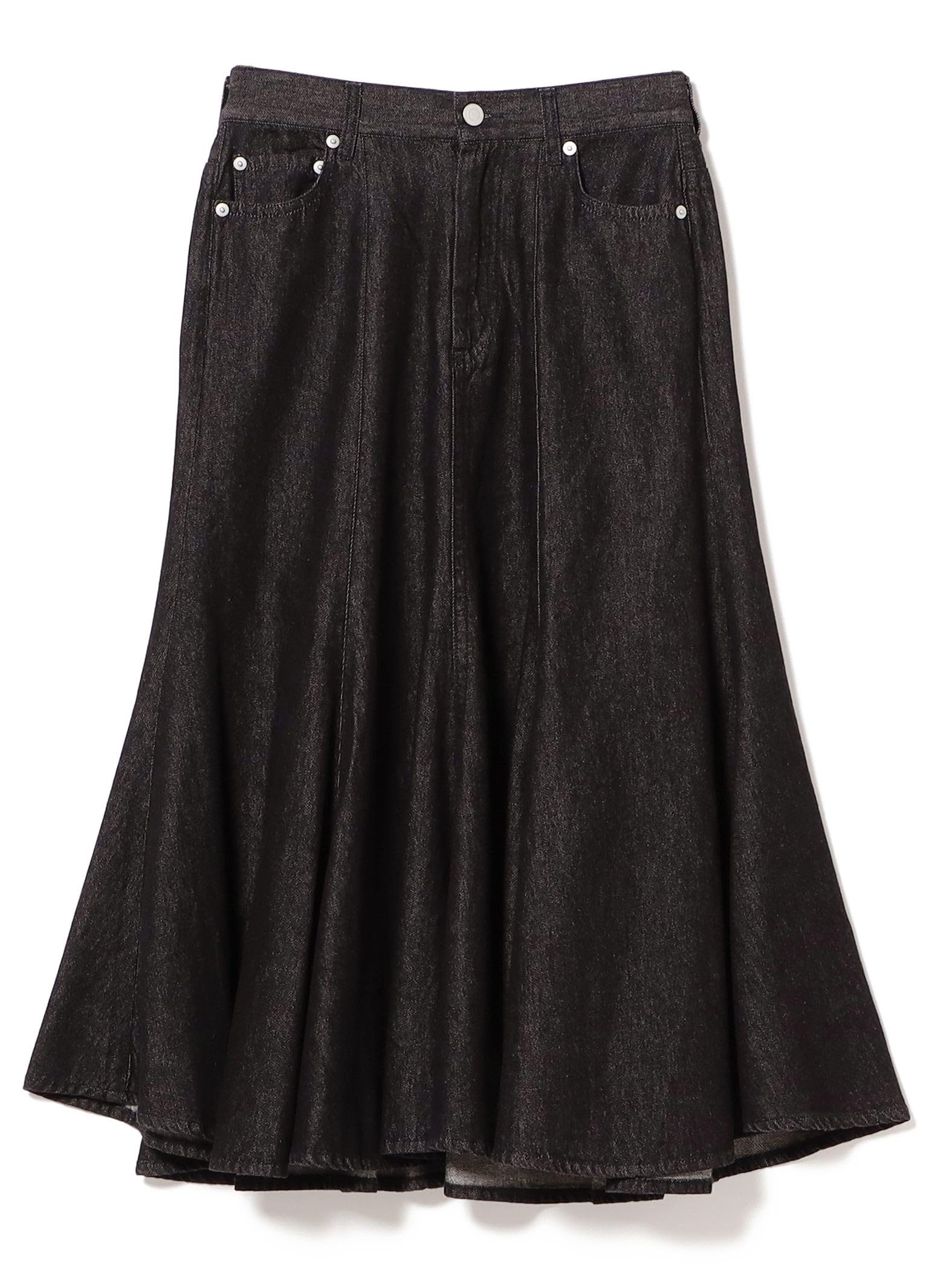 

Beams Boy Women s Denim Flare Skirt, Black 2