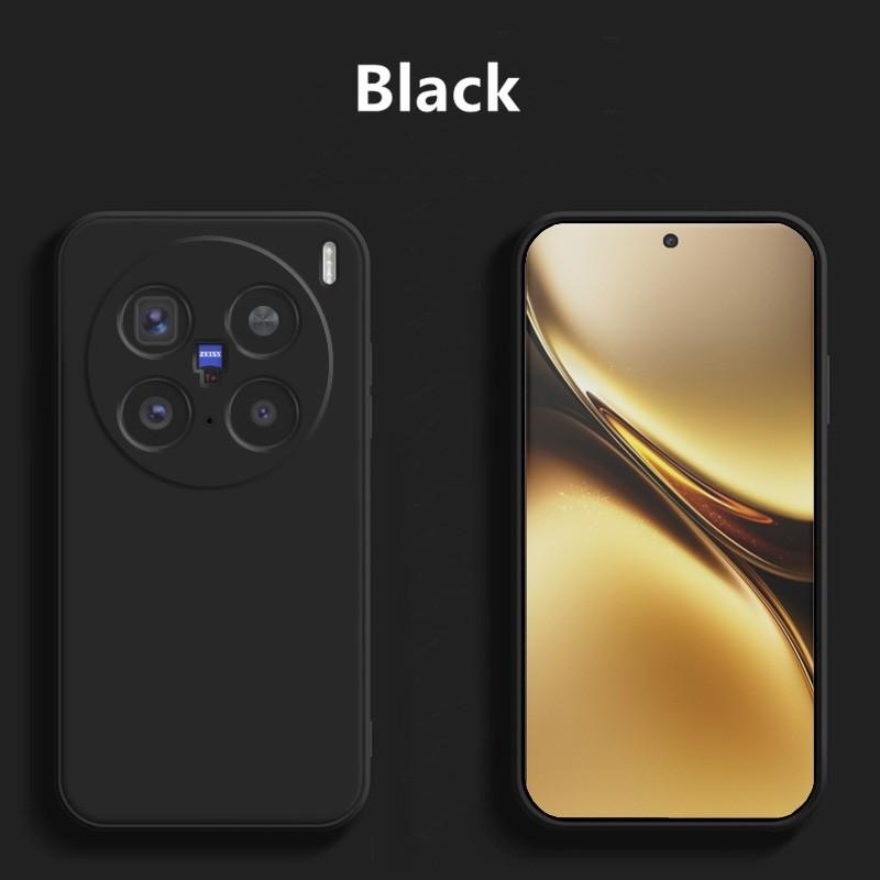 

For Vivo X200 Pro Case For Case for Vivo X200 Pro Liquid Silicone TPU Shockproof Monochrome Phone Case for Vivo X200 Pro 5G vivo X200 Pro чёрный