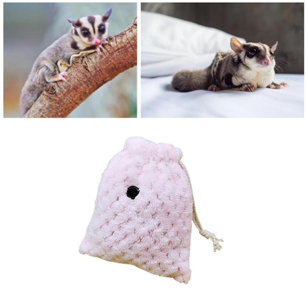 Drawstring Closure Bonding Pouch Vent Design Sleeping Pouch Soft Pet Sleeping Bag For Sugar Glider