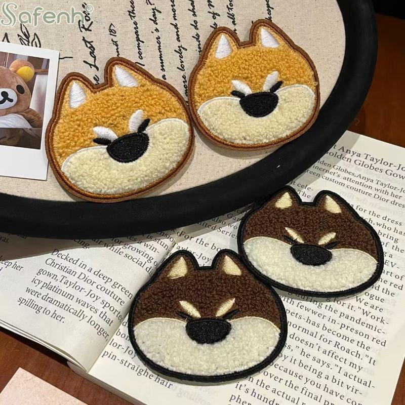 Süße Shiba Inu Chenille Haarspange Cartoon Hund Plüsch Haarspange für Damen Mädchen Tägliches Haaraccessoire