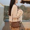 New Disney Mickey Series PU Shoulder Bag, Crossbody Bag, Shoulder Bag Trumpets Women's Brown BMK-71090
