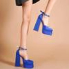 Frauen High Heels Sexy Damen Ultra High Heel Sandalen Graffiti Schnalle Ultra Hohe Wildleder Plattform schuhe