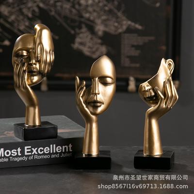 European-type Handicraft Decoration Simple Abstract Figure Sculpture Office Living Room Sculpture