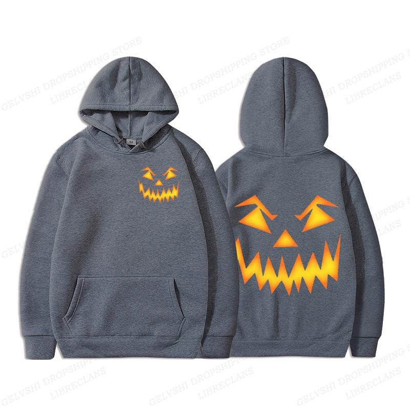 Halloween Hoodie Unisex Fashion Hoodie Pumpkin Graphic Print Hoodies Boy Coats Women Sweats Y2k Clothes Trick Or Treat Tracksuits