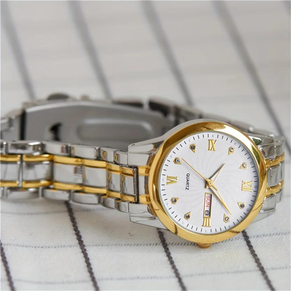 Women's Watch Double Calendar Gorgeous Student Adult Wristwatch