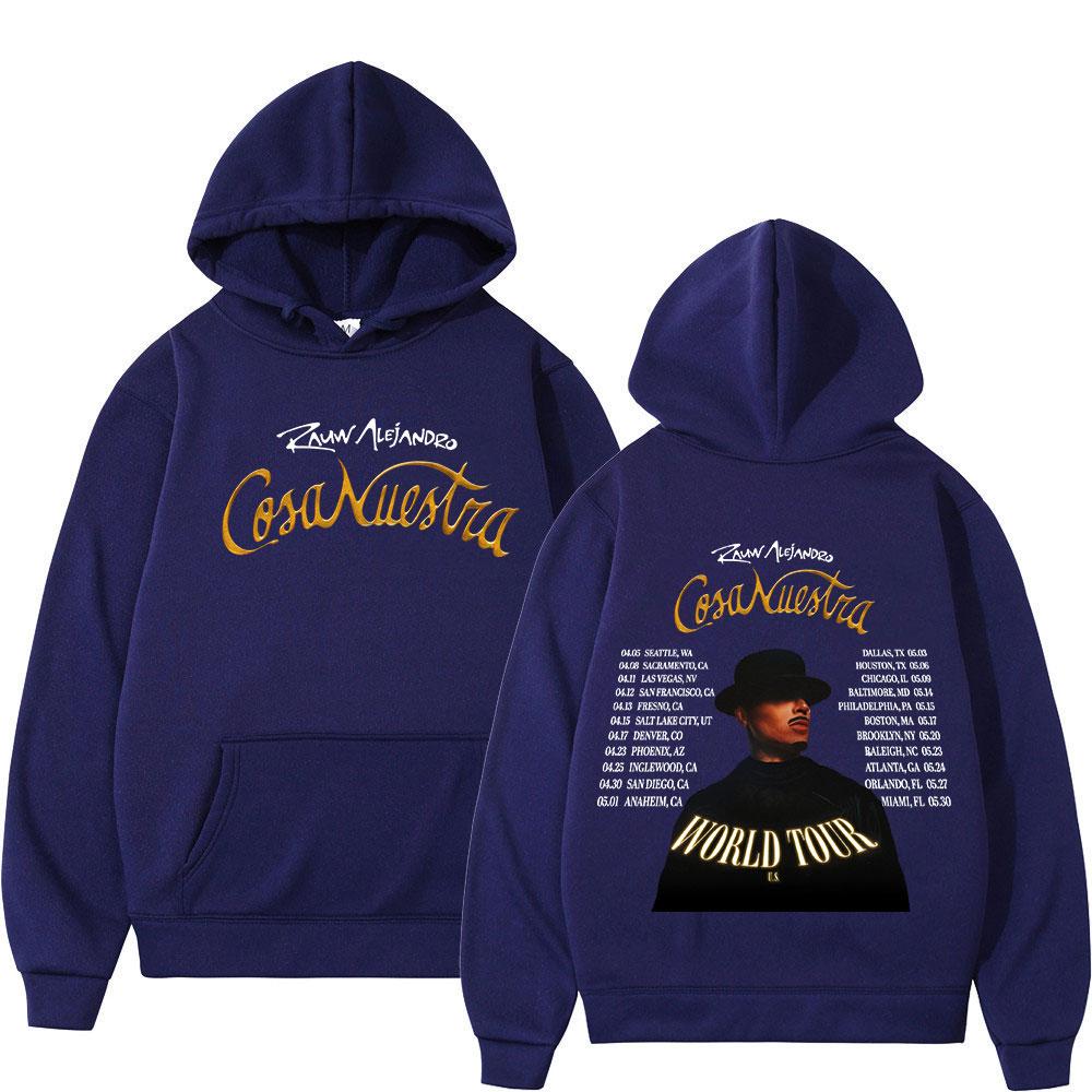 

Rauw Alejandro Cosa Nuestra Tour 2025 Hoodies Men s Women Fashion Hip Hop Oversized Sweatshirts Long Sleeve Pullovers Streetwear 3XL