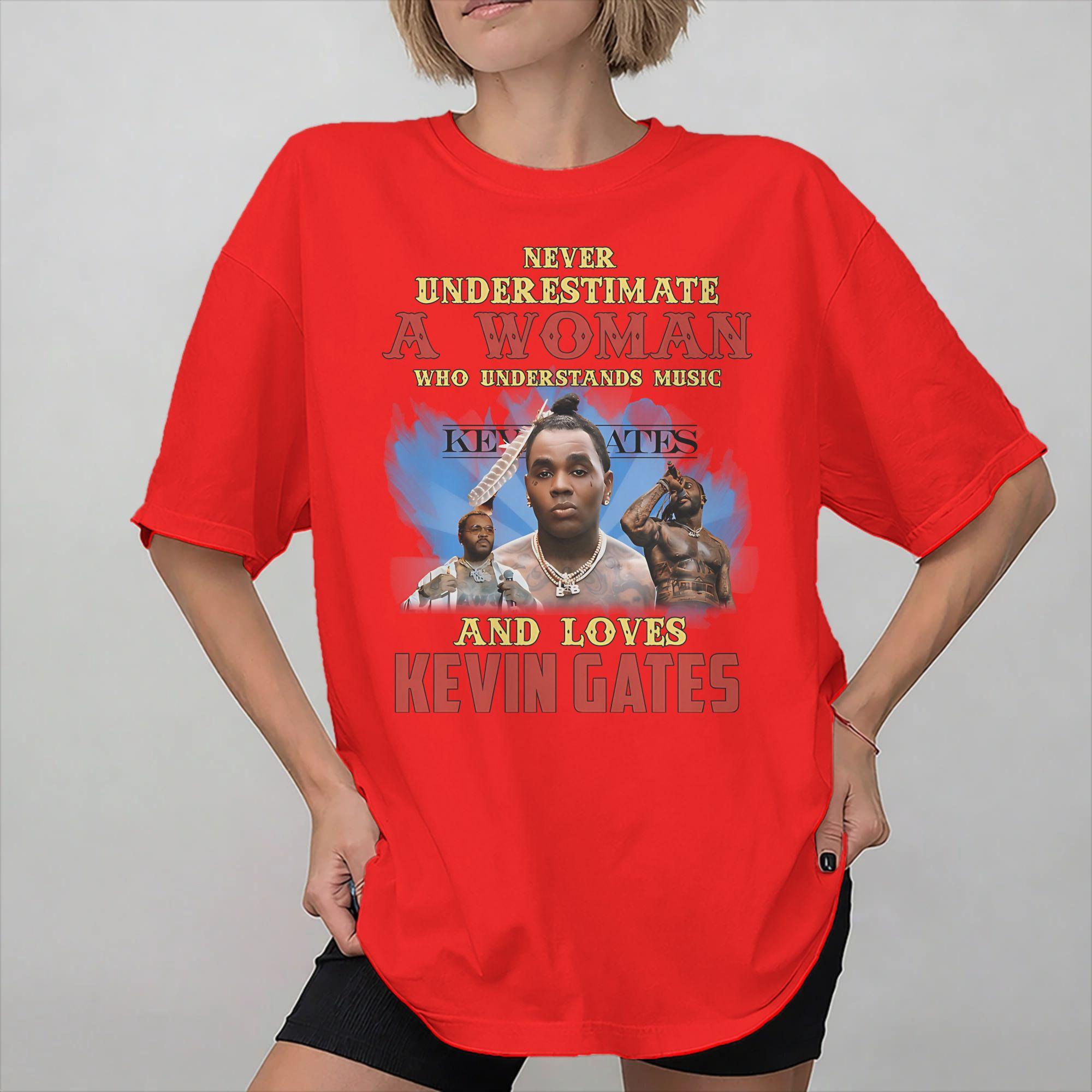 Kevin Gates The Amilio Tour Graphic Printed T Shirts Unisex Women 100 Cotton Tee Shirt Clothing S