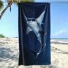Oversized Microfiber Beach Towel, Whale Shark Print, Quick Dry Sand Free