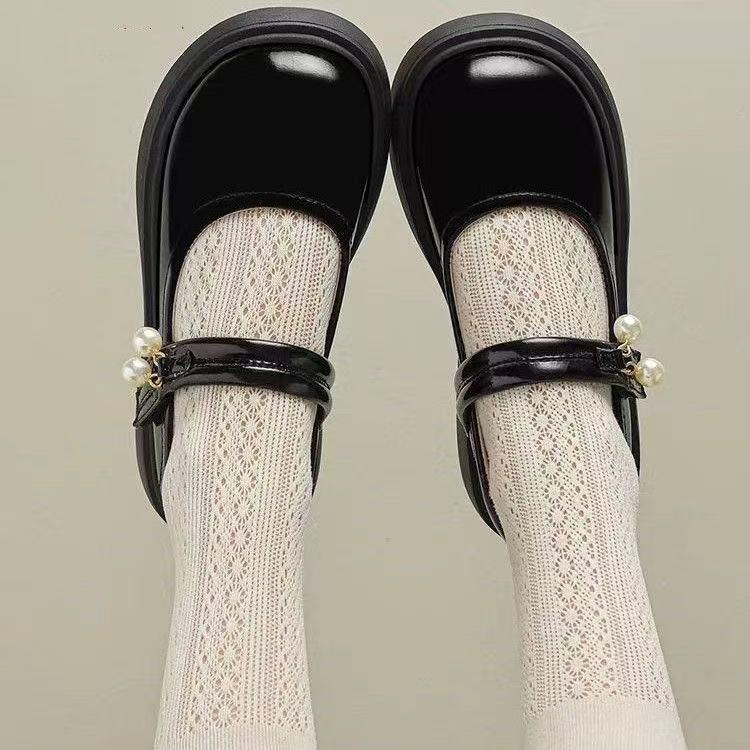 Boys' Black Leather Soft Sole Performance Shoes for School and Chorus