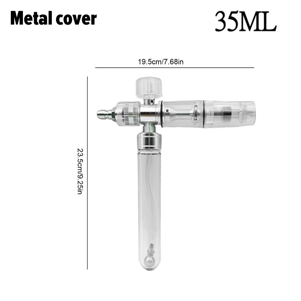 35/100ml Water Foam Pot with 1/4 Inch Quick Connector Soap Foam Spray Bottle Adjustable Foam Spray Pot for Cleaning Cars SUVs