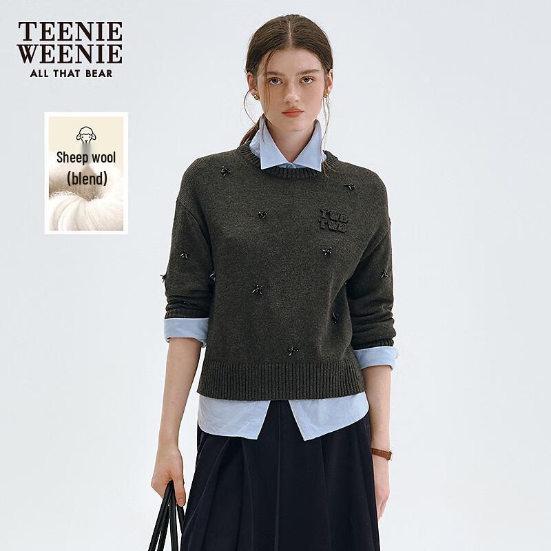 Teenie Weenie Women s Loose Round Neck Knit Sweater S