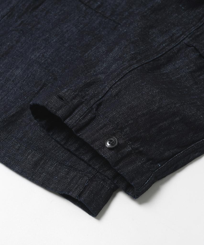 Frizmworks Linen Denim Trucker Durumagi _ Indigo