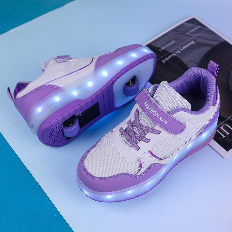 Pantofi sport luminoși pentru copii de primăvară/toamnă, pantofi de frecat, pantofi sport luminoși pentru fete, pantofi cu lampă de încărcare, pantofi sport luminoși pentru copii