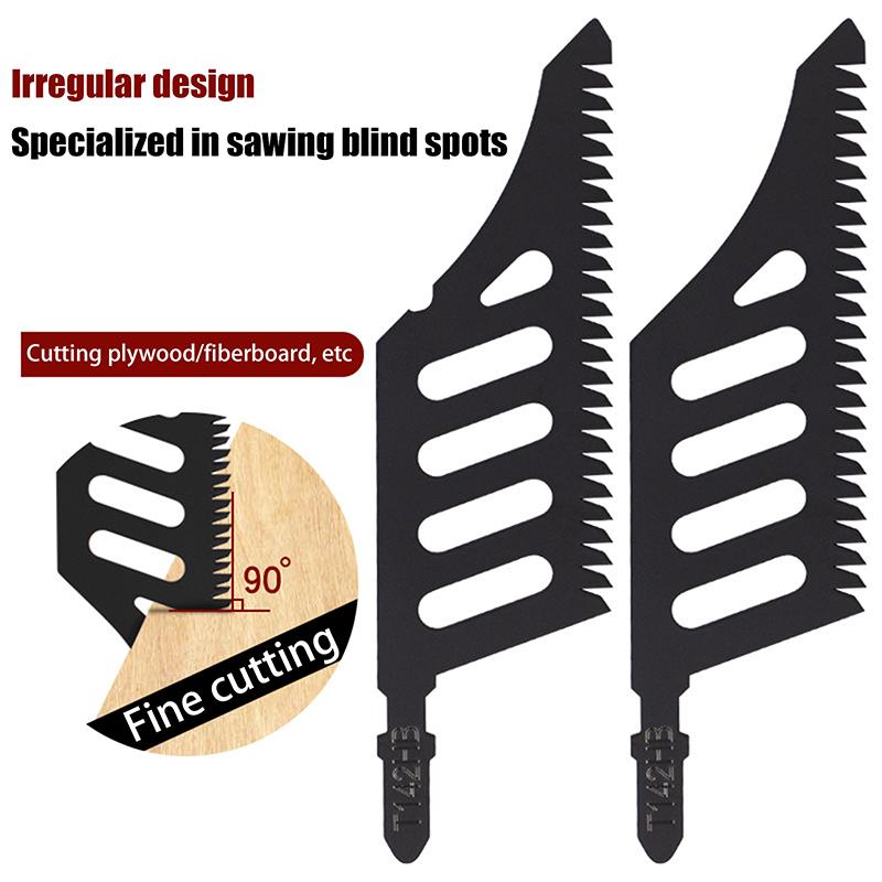 B17B T142Hb Curved Jigsaw Blade-5Pcs T Shank Flush Cutting Replacement Blades For Precision Cuts