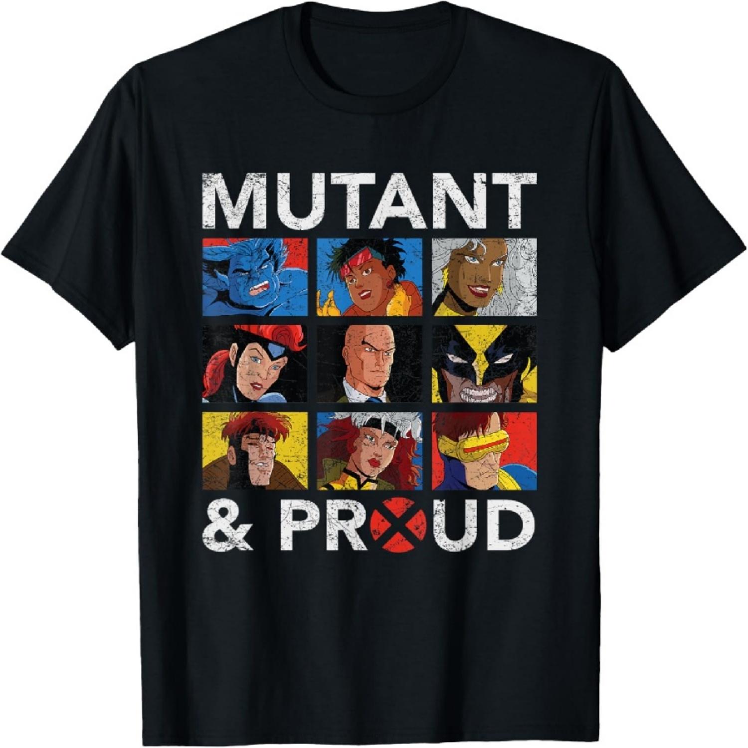 

Marvel X-Men Mutant & Proud Retro T-Shirt XXXXXL чёрный