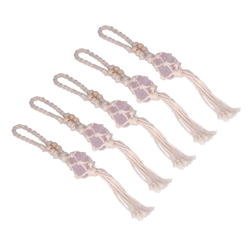 5 szt. Sznurek do naszyjnika Pusty uchwyt na kamień Sznurek zamienny Regulowany Sznurek do wisiorka z kryształu kwarcu do tworzenia biżuterii DIY