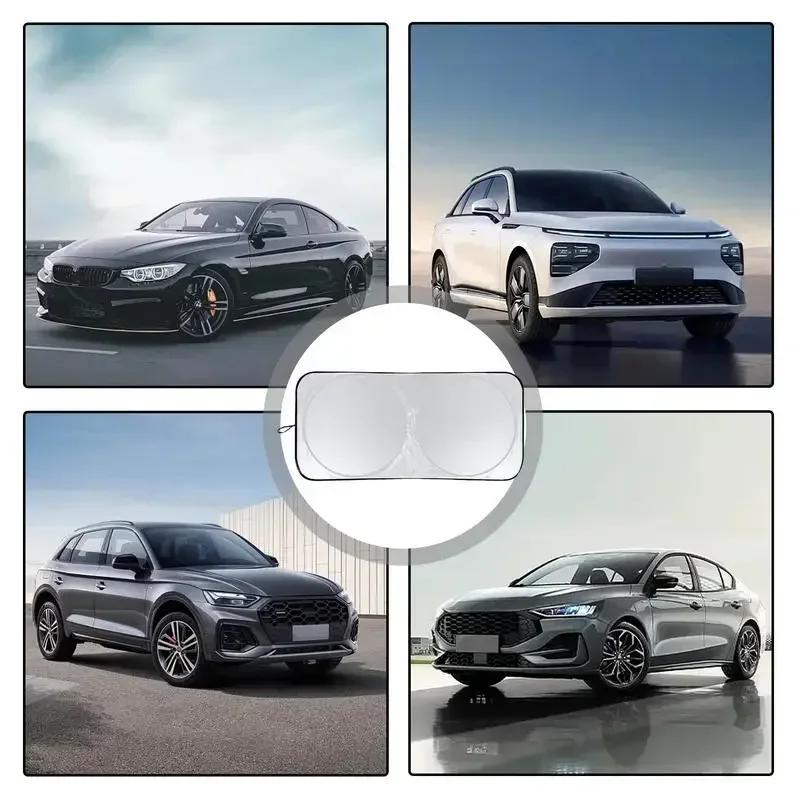 150x70cm Car Sunshade Sun Visor Shade Front Protection Rear Window Film Windshield Cover Uv Protect Reflector Car-styling