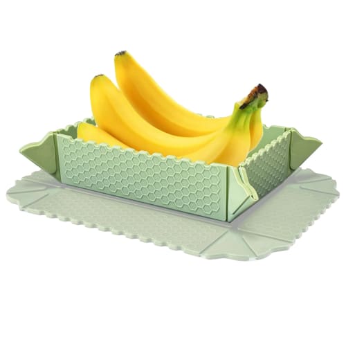 

Heat-Resistant Silicone Tray, Magnetic, Foldable Storage Tray for Kitchen Use, 2-in-1 Pot Holder & Side Dish, Dishwasher Safe, Space-Saving (Green)