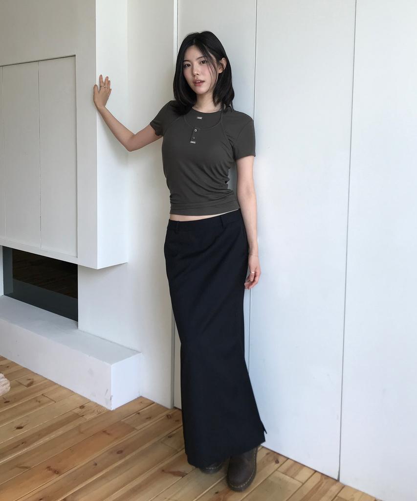 Grove Lynn Long Skirt (2Color)
